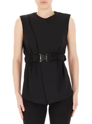 Blusa smanicata NERO L