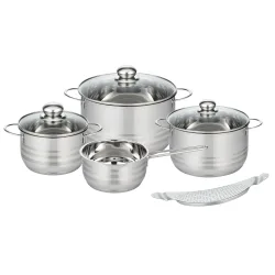 Topfset "Brilliant", 8-teilig silber
