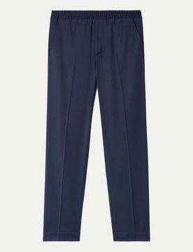 Relaxed-Fit Hose Terry Blau 50