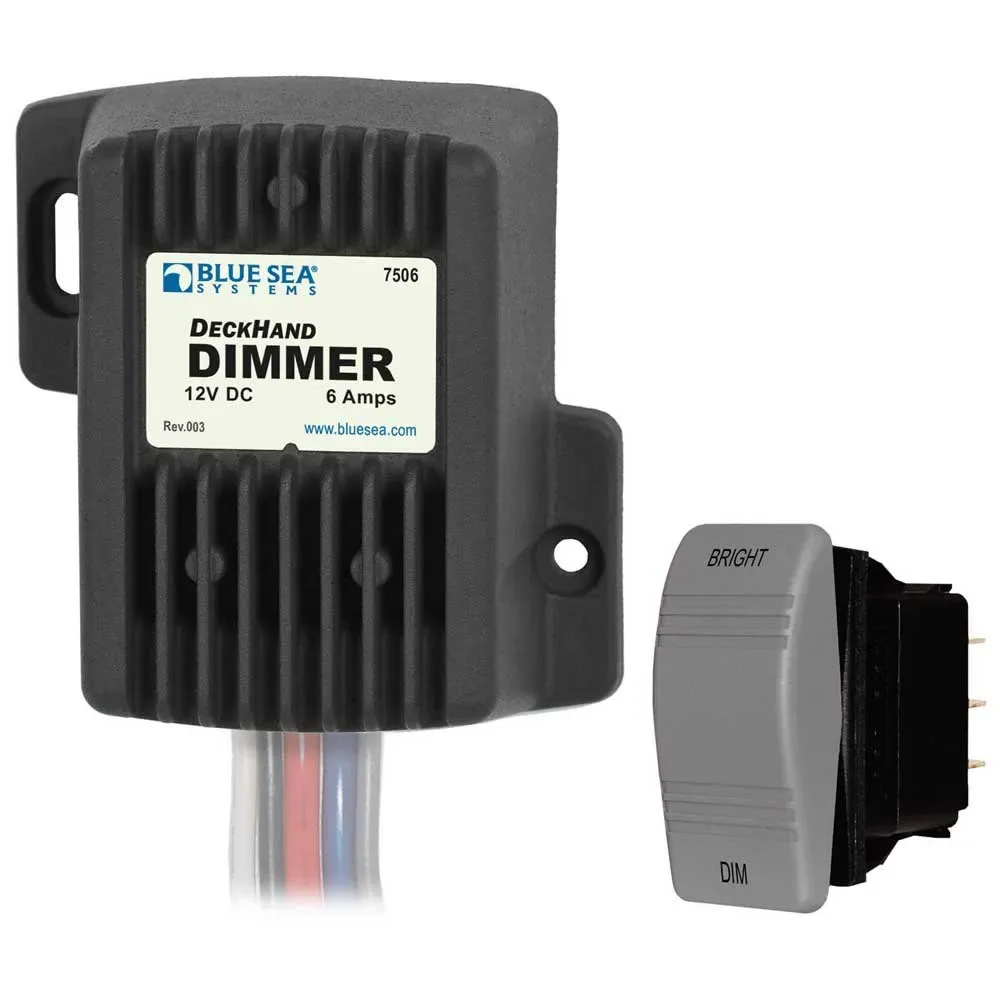 Deckhand Dimmer Regulator 6a 12v Black One Size unisex - Blue Sea Systems - FashionsVida