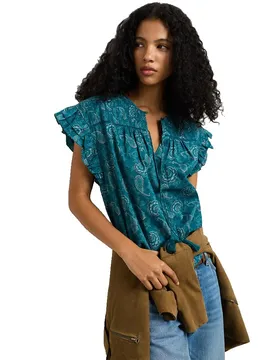 Blusa A Maniche Corte Gabriela Duck Green M