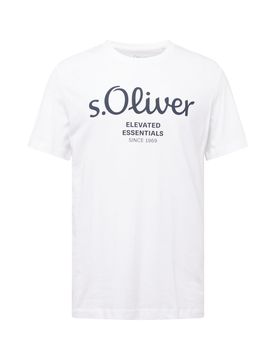 S.Oliver Camiseta negro / blanco