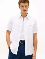 Regular Fit Linen Blend Shirt White male