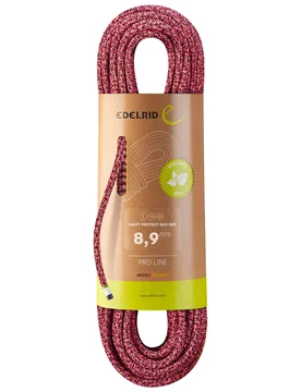 Corde d'escalade et d'alpinisme - Swift Protect Eco Dry 8,9Mm Night-Fire - Taille 80 m - Rouge - Edelrid - FashionsVida