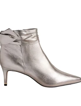 Yona Womens Silver Ankle Boots Suede - Size Uk 5 - Ted baker - FashionsVida
