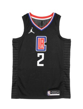 Canotta Basket Uomo Nba Swingman Jersey Statement Edition 2020 No 2 Kawhi Leonard Loscli Black/university Red