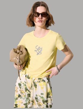 Maglietta in Cotone con Logo Centrale - Versatile e Casual