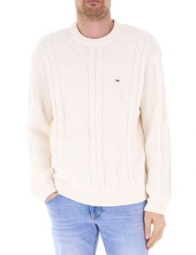Maglione lavorato PANNA M