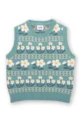 Pixie Petals Kids 100% Organic Cotton Knit Vest