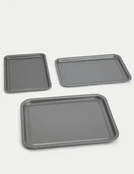 Piece Carbon Steel Oven Trays Silver