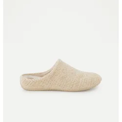 Zapatilla de casa de mujer abierta velvet