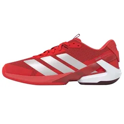 Adizero Ubersonic 5 Hard Court Shoes Lucid Red / Zero Met / Aurrub UK 11
