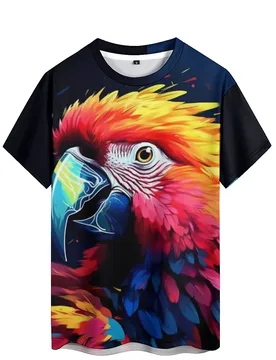 Summer Sports Bold Pattern Men's 3D Printed Short-Sleeve T-Shirt - Pullover Loose Top - Aliexpress - FashionsVida