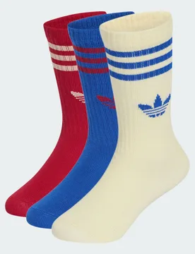 Calze 3 Pairs 28-30 Team Victory Red / Bold Blue / Warm Vanilla - Adidas - FashionsVida