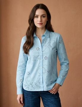 Camicia in cotone - azzurro