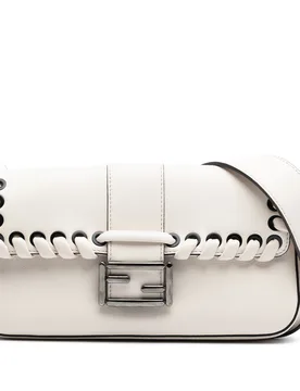 Whipstitch Leather Baguette Crossbody - Fendi - FashionsVida