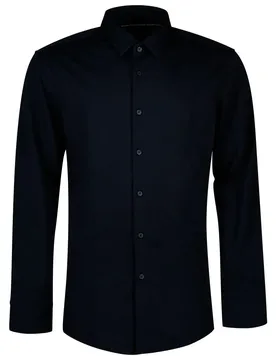 Camicia A Maniche Lunghe P-hank S Kent Dark Blue 37