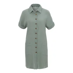 Hemdblusen-Kleid „Helena“ gruen L Damen