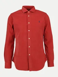 Polo Custom-Fit Cordhemd Rot M