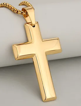 Personal Faith Simple Personalized Stainless Steel Smooth Cross Pendant Necklace For Men And Women, Simple & Meaningful - Aliexpress - FashionsVida