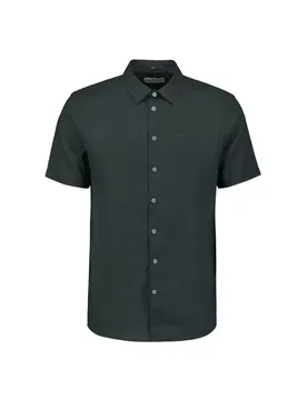 Hirt hort leeve olid With Linen male