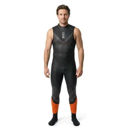 Araya Sleeveless Neoprene Wetsuit Black / Orange S Men