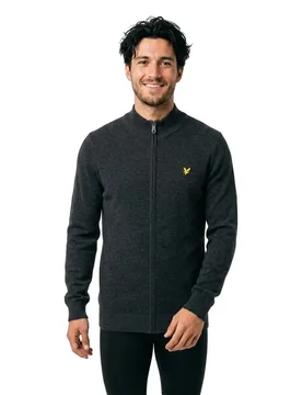 Lyle & Sweat-shirt Zippé Kn2102vc Jet Black Marl M - Scott - FashionsVida