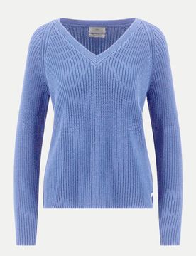 Casual-Fit Strickpullover Blau XXL