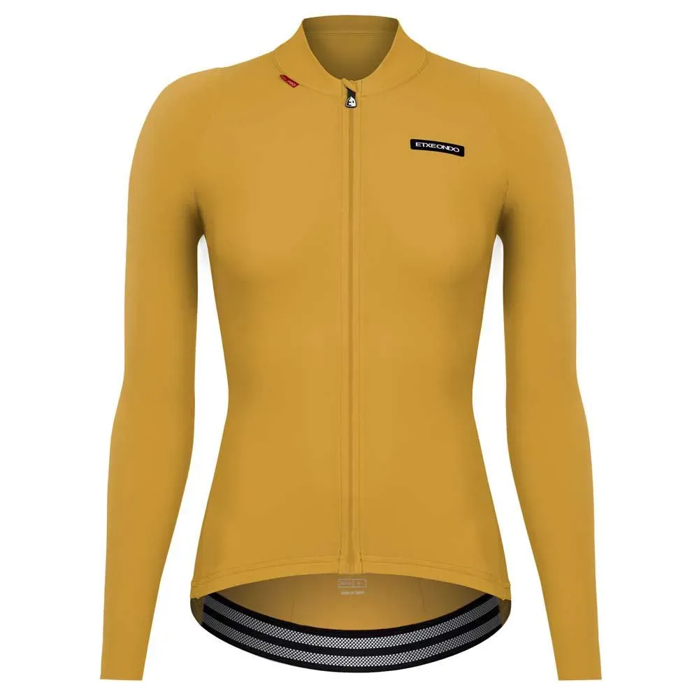 Maglia A Maniche Lunghe Alda Mustard Yellow - Etxeondo - FashionsVida