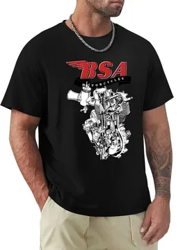 British Classic Motorcycle - BSA Goldstar Engine T-Shirt quick-drying vintage anime shirt cotton t shirt men - Aliexpress - FashionsVida