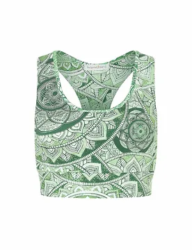 Sujetador deportivo Flow para mujer verde M - Spirit Of Om - FashionsVida