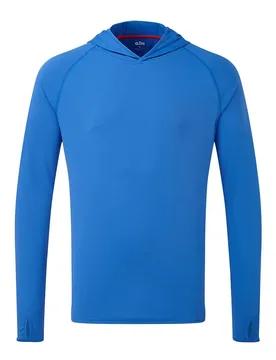 Tec Uv Hooded Long Sleeve T-shirt Blue XS Men - Gill - FashionsVida