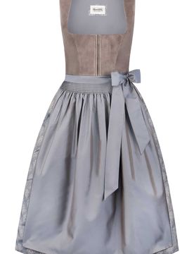 Dirndl Beatrice (taupe, Gr. 32) von Heimatgwand für Damen, 40% Baumwolle, 60% Polyester