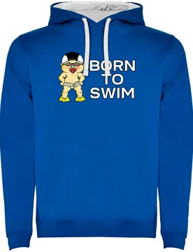 Sweat à Capuche Born To Swim Two-colour - Kruskis - FashionsVida