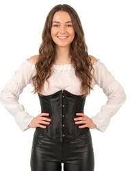 Schwarzes kurzes Korsett für Damen - female