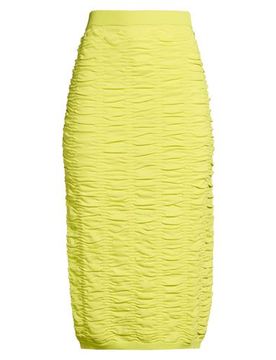 Midi-Rock Damen Gelb M,S Damen