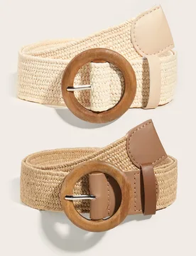 Piezas Cinturón de mujer estilo bohemio tejido con flecos, perfecto para vacaciones en la playa, verano, escuela, otoño, Halloween - Shein - FashionsVida