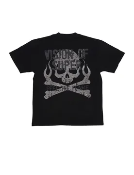 Maglietta Uomo Military Skull On Back Tee Black - VISION OF SUPER - FashionsVida