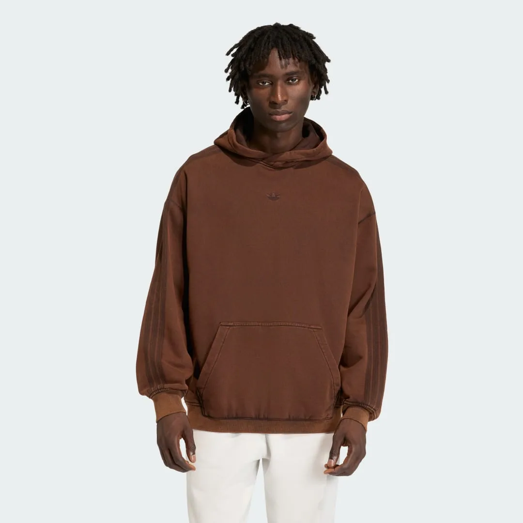 Hoodie Premium Essentials Retro Washed M Aurora Coffee - Adidas - FashionsVida