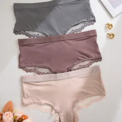 Paquete de 3 bragas de encaje y parches en tallas grandes