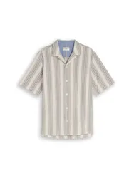 XXL comfort striped shirt male