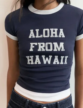 Lilo & Stitch Slim Fit T-Shirt (Size: ) - Pull&bear - FashionsVida