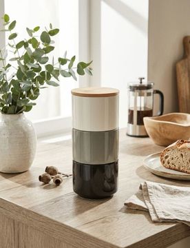 Contenitori per alimenti 3 pezzi - nero