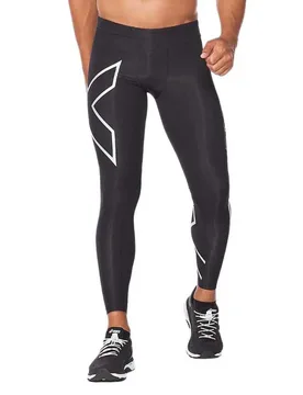 Leggings 3/ Accelerate Black / Silver XL - 2XU - FashionsVida