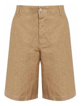 Pantaloncini De-Nimes Pastro Camel in cotone