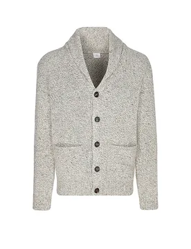 Cárdigan de cachemira gris claro S - Eleventy - FashionsVida