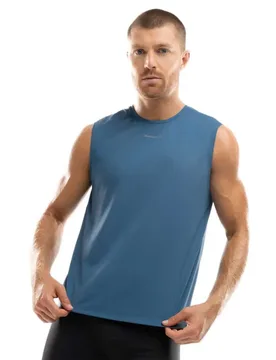 T-shirt Sans Manches Paine Blue S - Siroko - FashionsVida