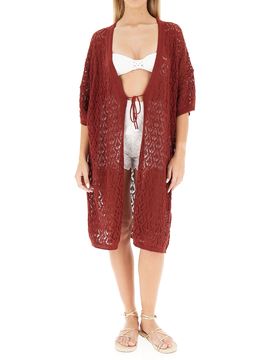 Dixie Cardigan ricamato MATTONE S