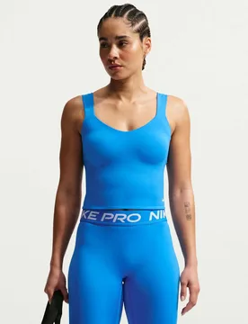 Pro Sculpt Padded Sports Bra Tank Top Cobalt female - Nike - FashionsVida