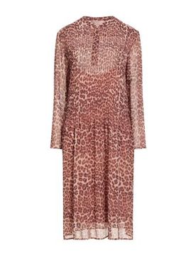 Vestido midi Mujer Marrón chocolate 36,38 Mujer